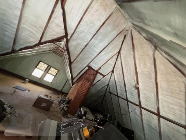 Attic roof deck
