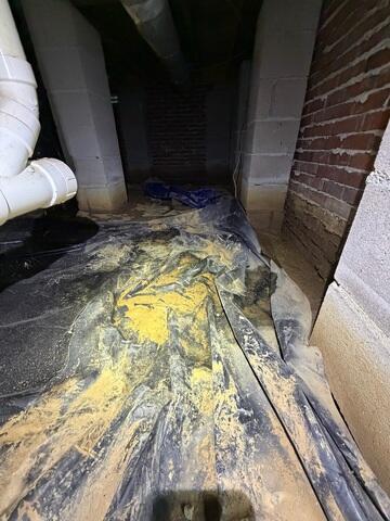 Crawl Space During Inspection
