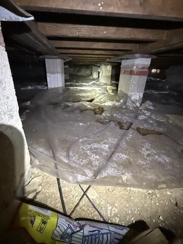 Damage from Years of Standing Water
