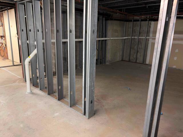 Interior - framing / foundation area (After)