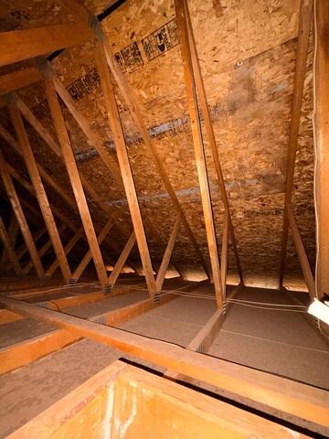 Attic in Need of Insulation