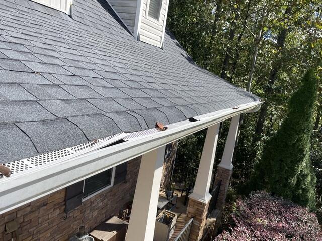 Vinyl gutter guards flaling apart