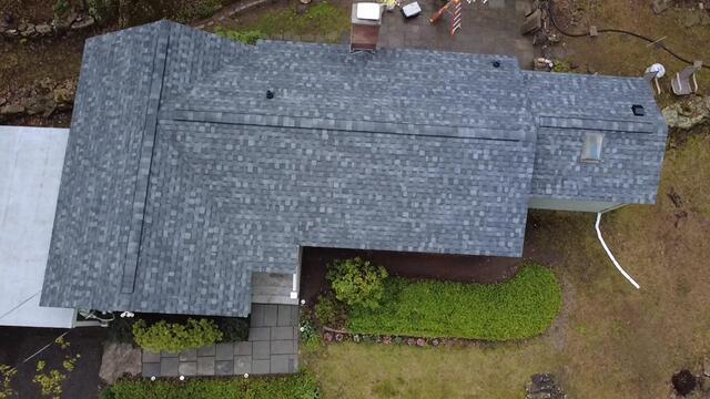 Clean New Roof From Above