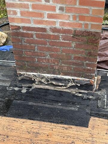Chimney Flashing Damage Exposed