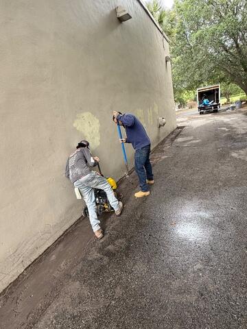 Surface Restoration Begins After Pier Installation