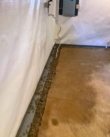 WaterGuard Drainage System Installed