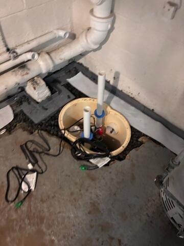 Sump Pump Installation