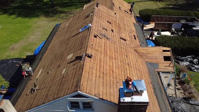 Shingles removed