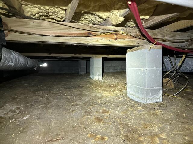 Unprotected Crawl Space