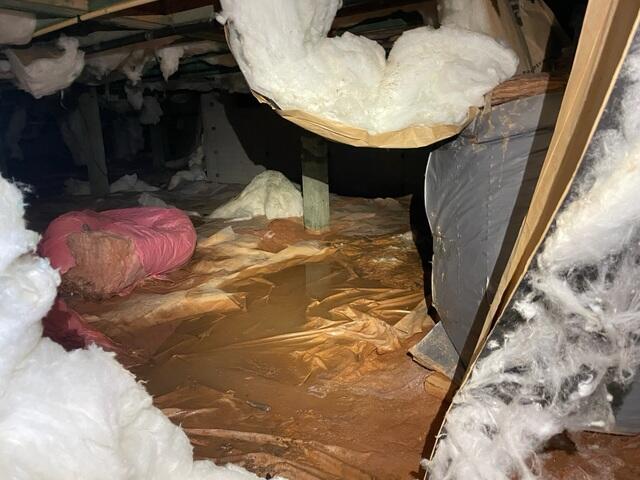 Water Standing in Crawl Space