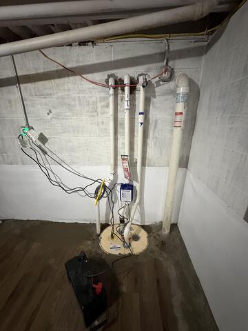 First Sump Pump Installed