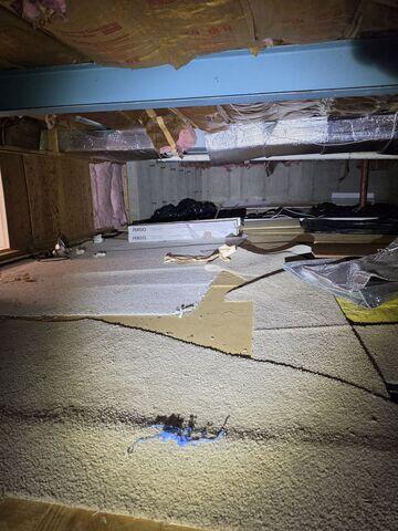 Crawl Space Before Encapsulation