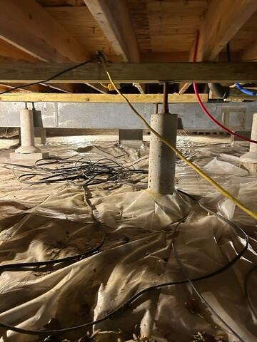 Crawl Space During Inspection