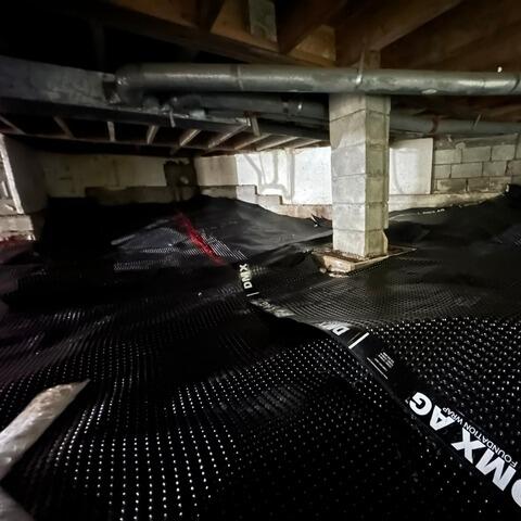 Installation of the drainage system