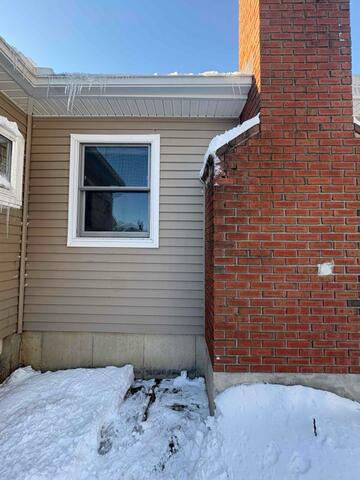 Exterior Foundation Area Before Vent Installation