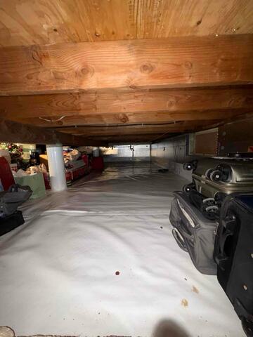 Crawl Space Area Prior to Mitigation Work