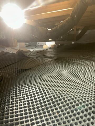 Drainage Matting Installed