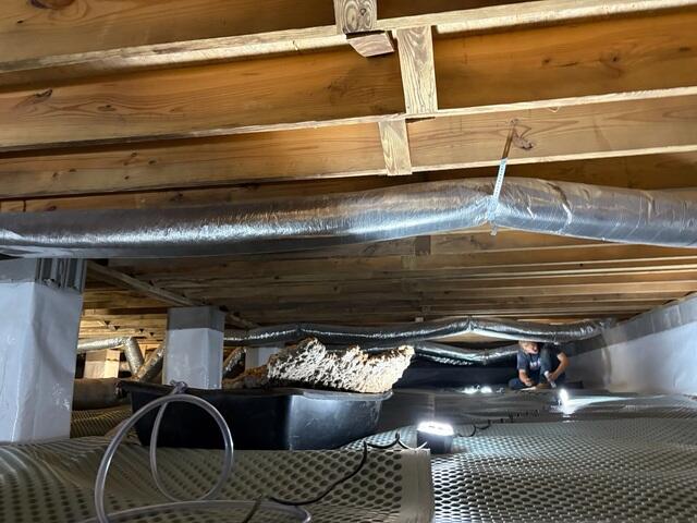 Drainage Matting Installed