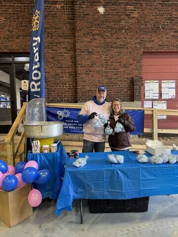 Jeff and his Wife With the Rotary!