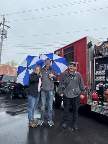 Kevin, Jen, and the Mechanicville Fire Dept.