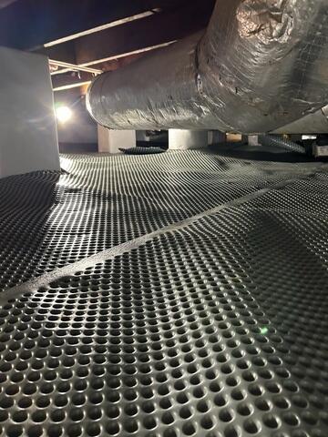 Drainage Matting Installed