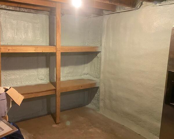 Spray Foam Insulation in Basement of Marshalls Creek Home