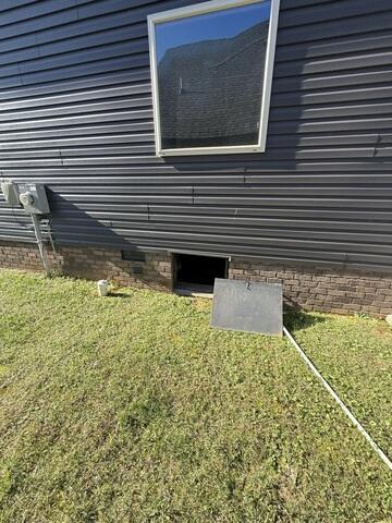 Existing Crawl Space Door