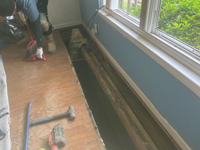 Disposing of the Compromised Subfloor