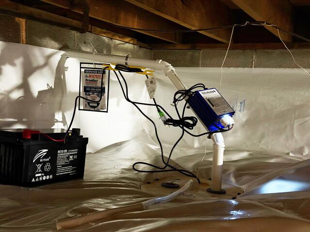 TripleSafe Sump Pump Installed