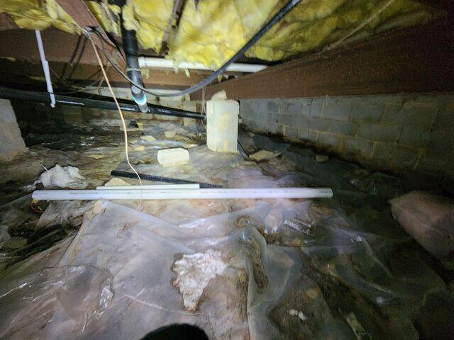 Damp Crawl Space