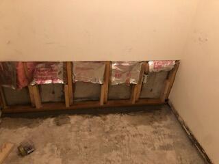 Wet Basement Repaired