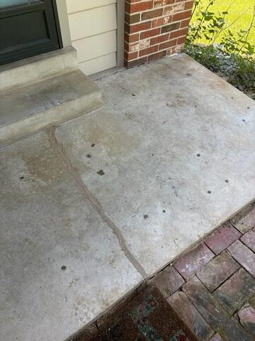 Leveled and Sealed Porch