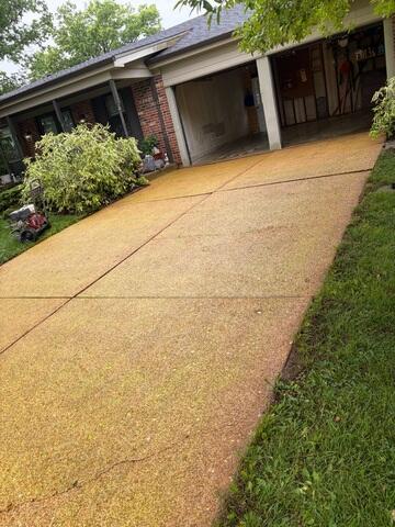 Power washed Driveway