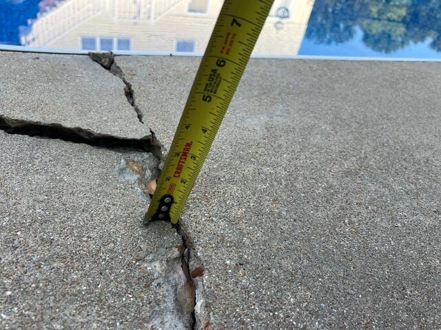 Cracked and Unleveled Sidewalk