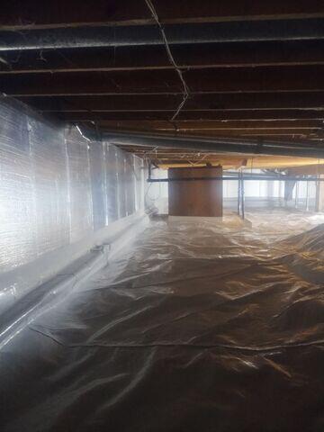 Complete Crawl Space Encapsulation with Insulation