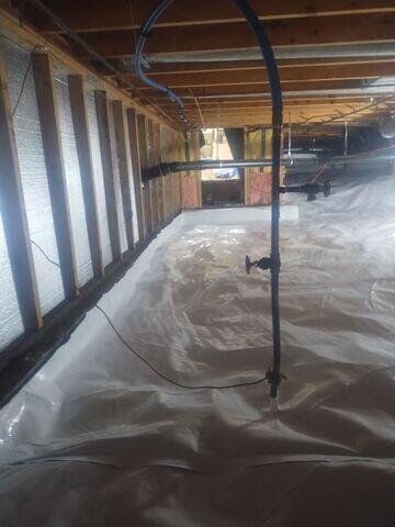 Crawl Space Encapsulation With SilverGlo