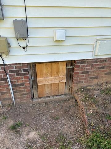 Existing Crawl Space Door