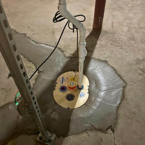 Sump Pump Installed