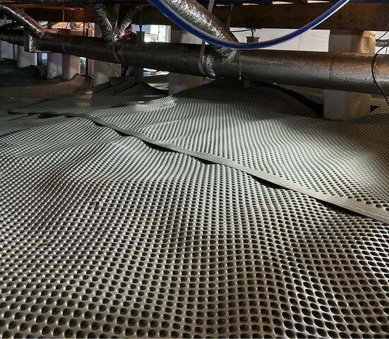 Drainage Matting Installed