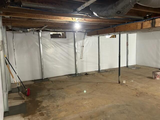Beams Cemented Into Place