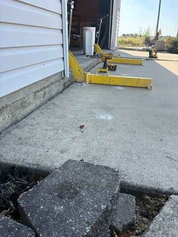 Driveway Lifting In Progress