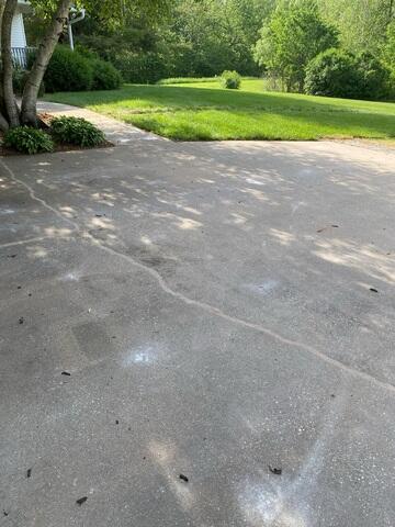 Leveled and Sealed Driveway