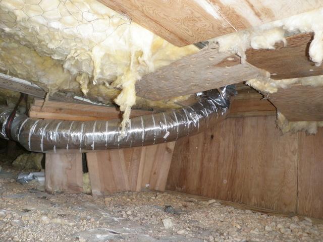 Falling Batted Insulation in Berlin, MD Crawlspace