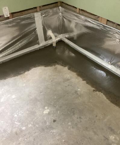 Concrete Poured Around WaterGuard