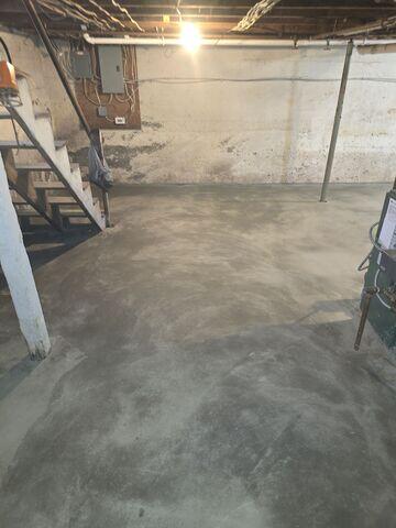 New Concrete Basement Floor