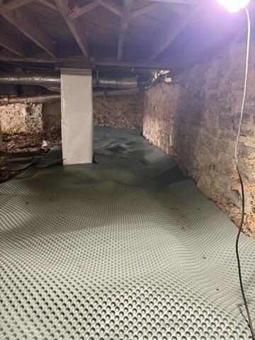 Drainage Matting Installed
