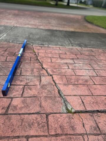 Concrete Settlement Damage