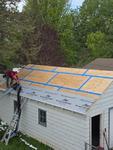 Underlayment going on
