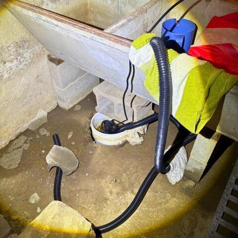Old Sump Pump Setup
