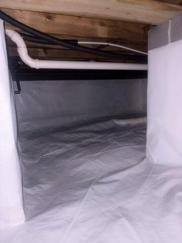 A Bright Clean Finish in this Crawl Space